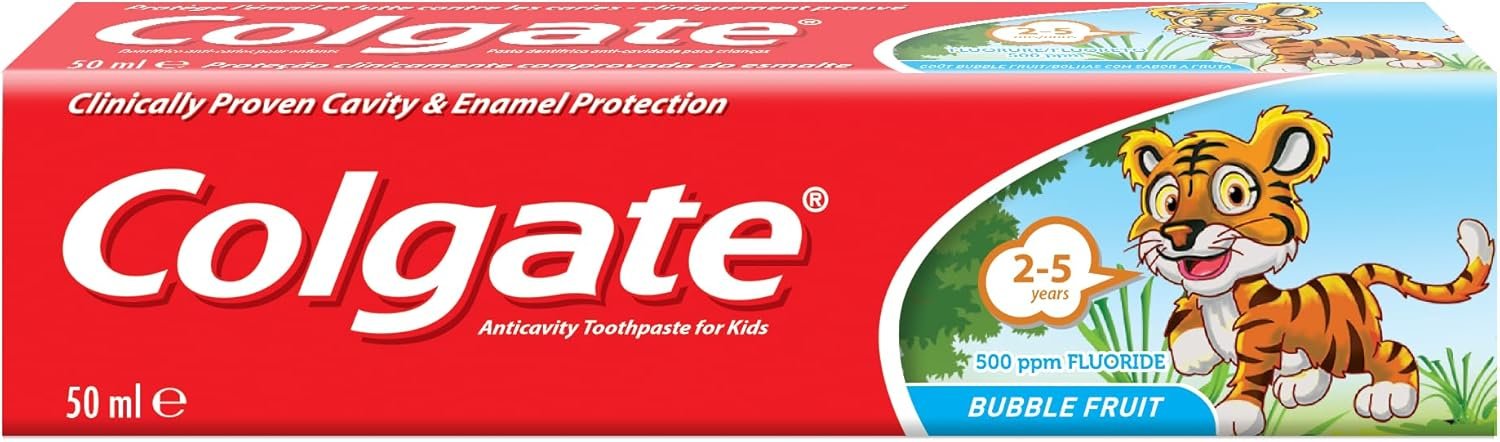 COLGATE JUNIOR 2-5 BUBBLEFRUIT TOOTHPASTE 50ML